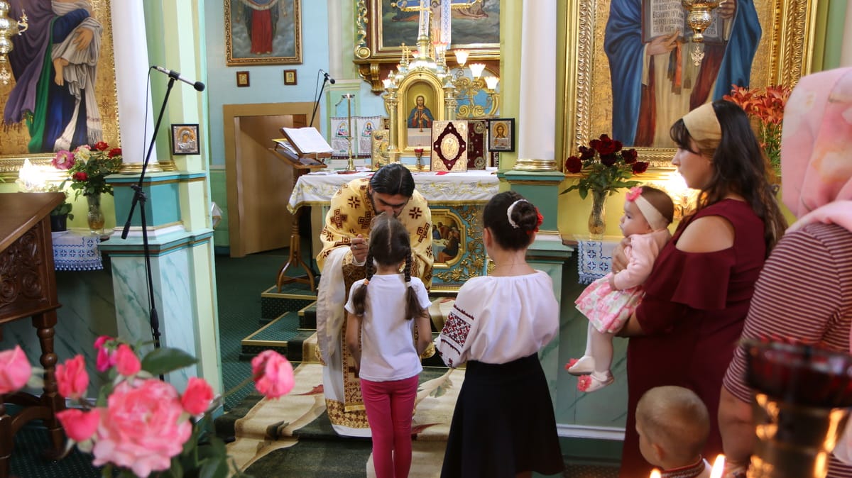 Богослужіння в Неділю 3-тю по Пятидесятницю в день Різдва пророка Предтечі і Хрестителя Іоана в храмі Святителя Миколая.